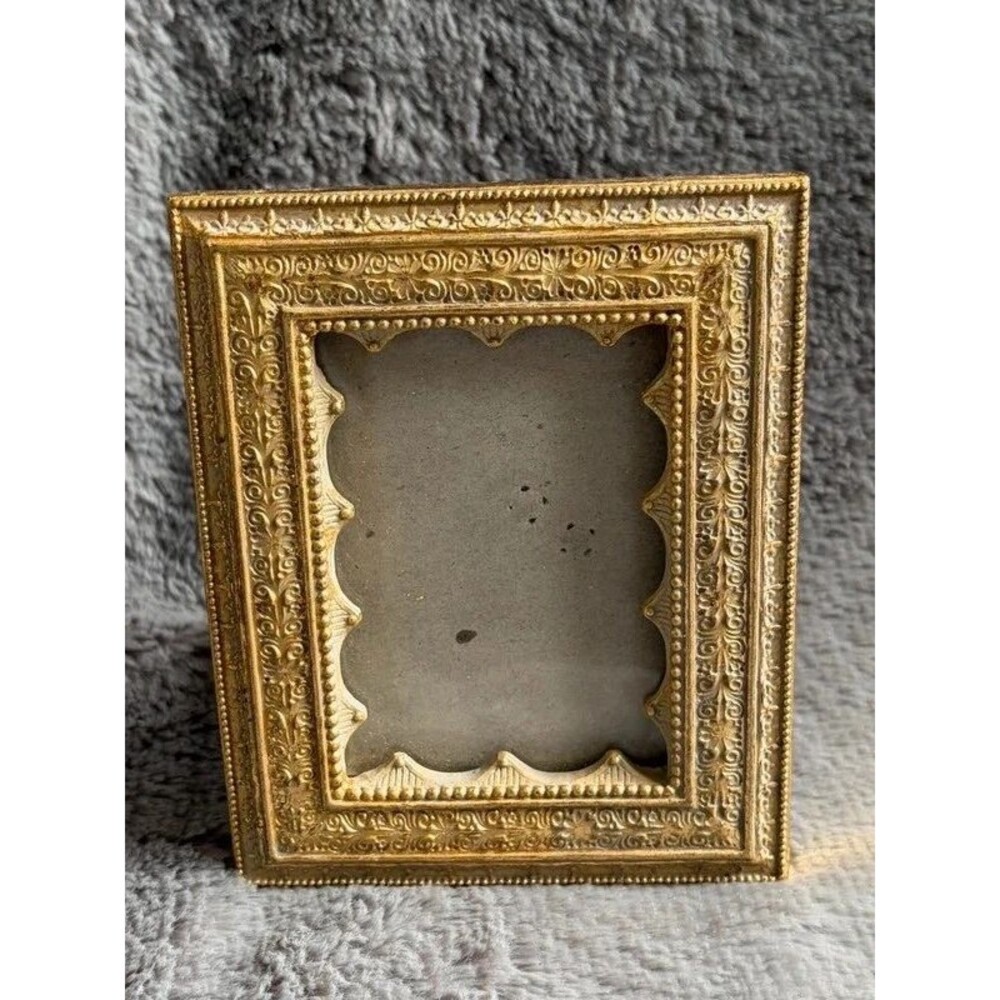 mini Ornate Gold Picture Frame Antique Florentine Baroque Style